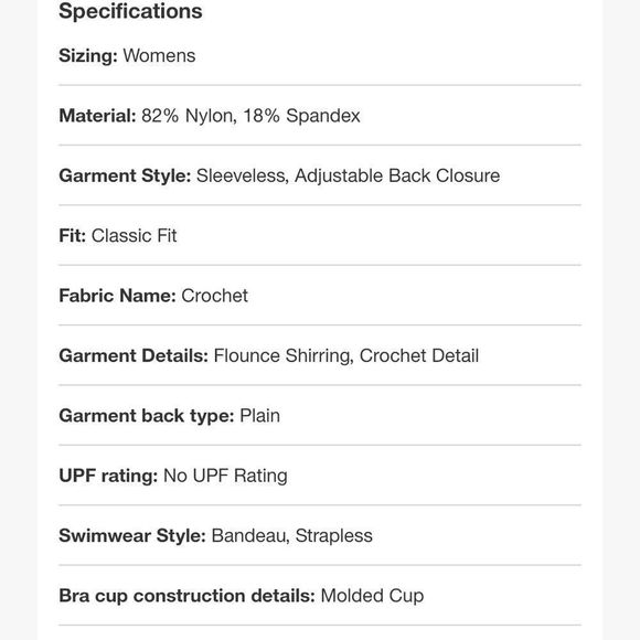 Kona Sol Crochet Flounce Swimsuit - Picture 11 of 14